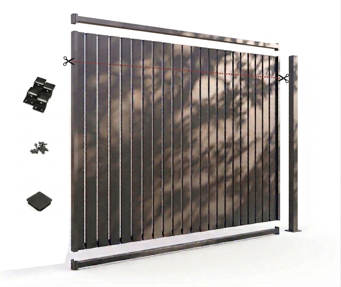 The Vertical Slat Fence - DIY Fence Package