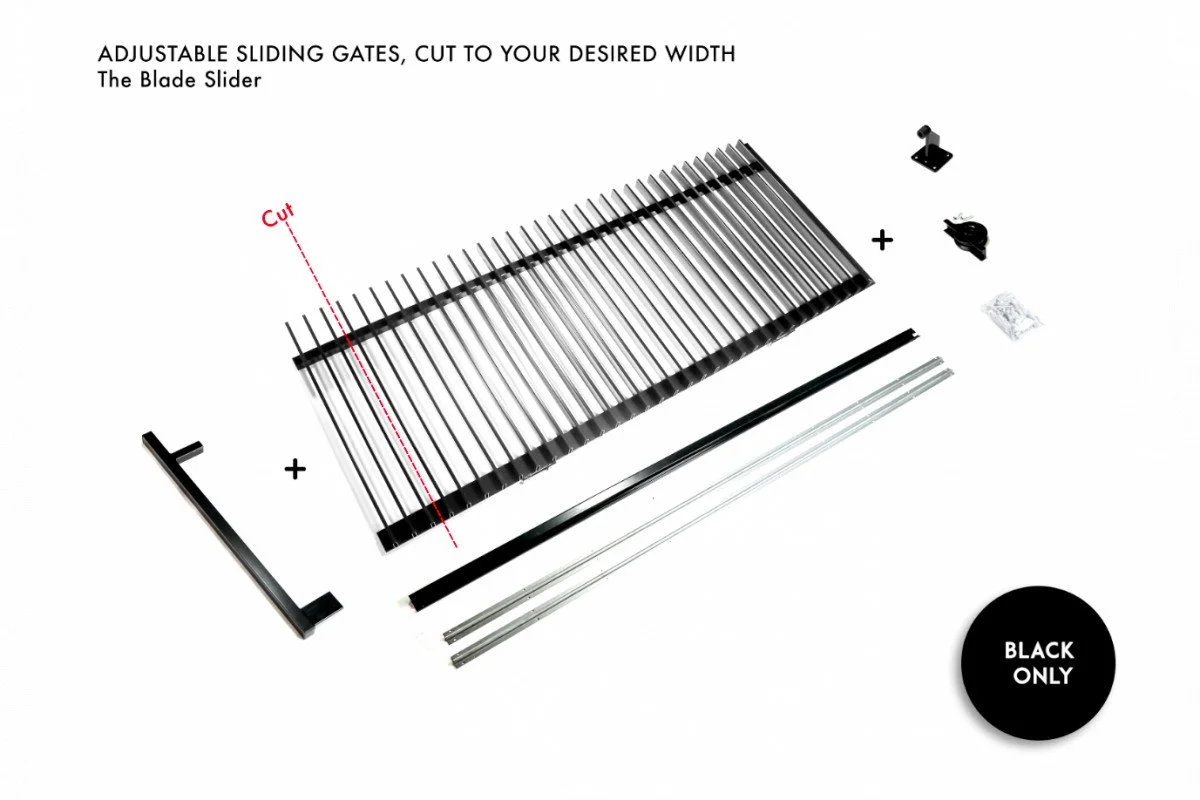 The Blade Sliding Gate - DIY Package (5m width)
