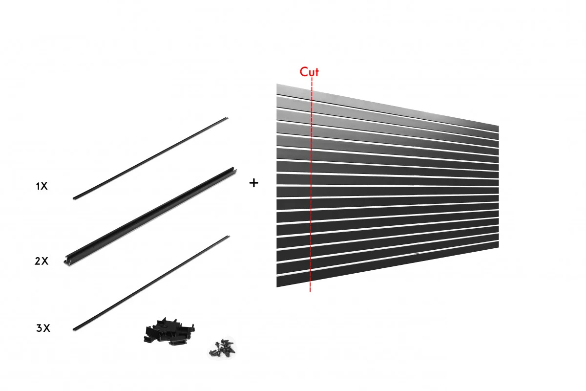 Aluminium Slat Fencing without Post