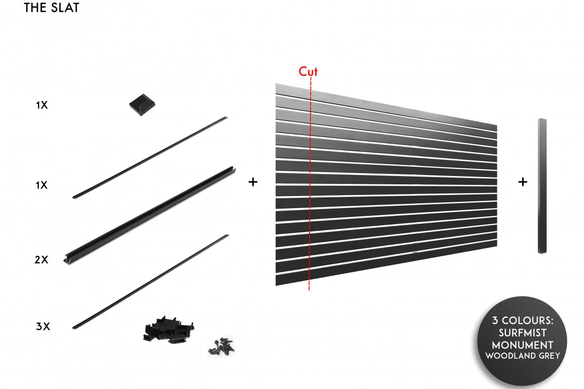 Aluminium Slat Fencing Package