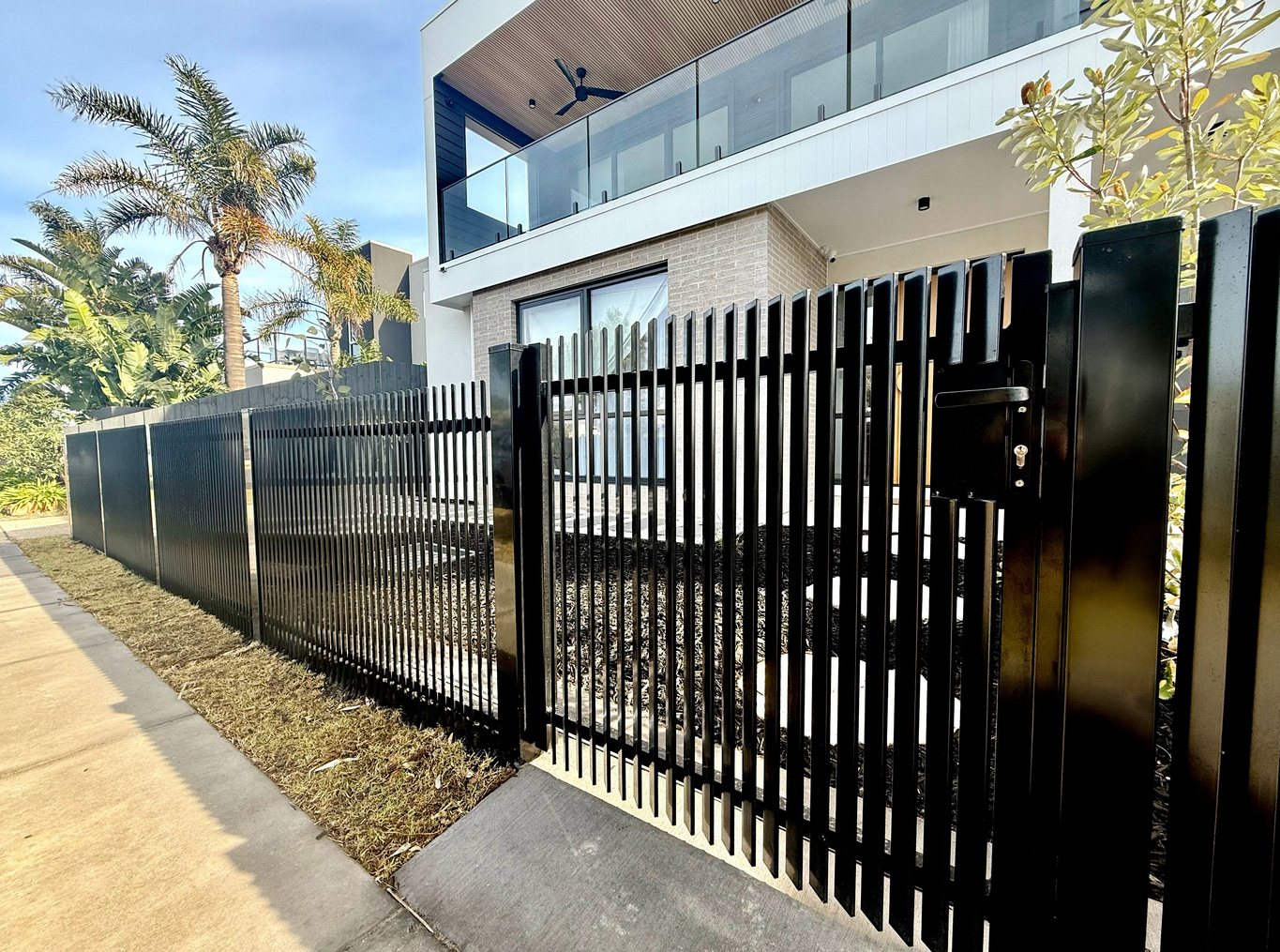 The Angled Blade Gate - Online Fence Supplies